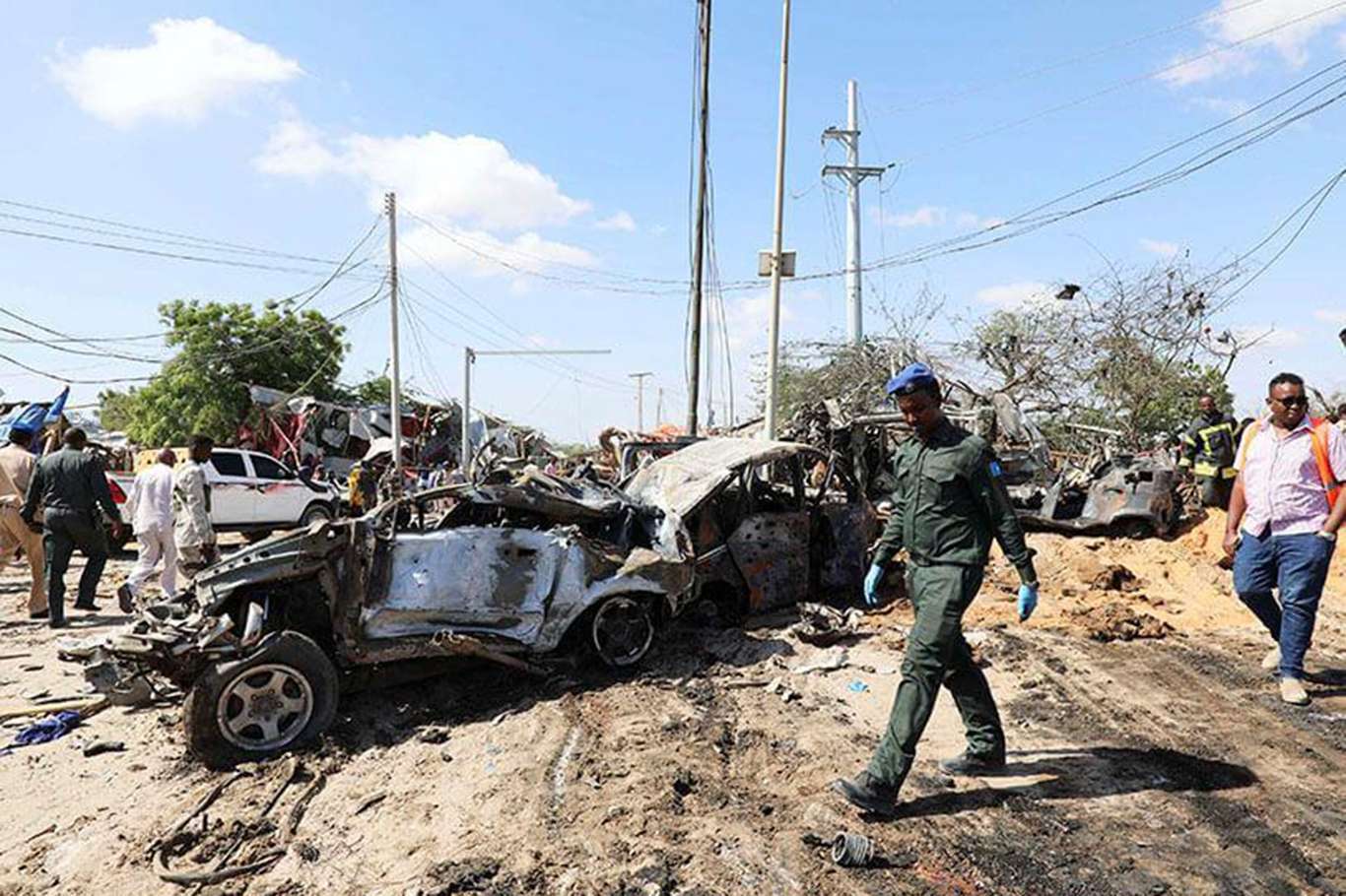 Somalia: At least 12 people, including local officials, killed in suicide attack